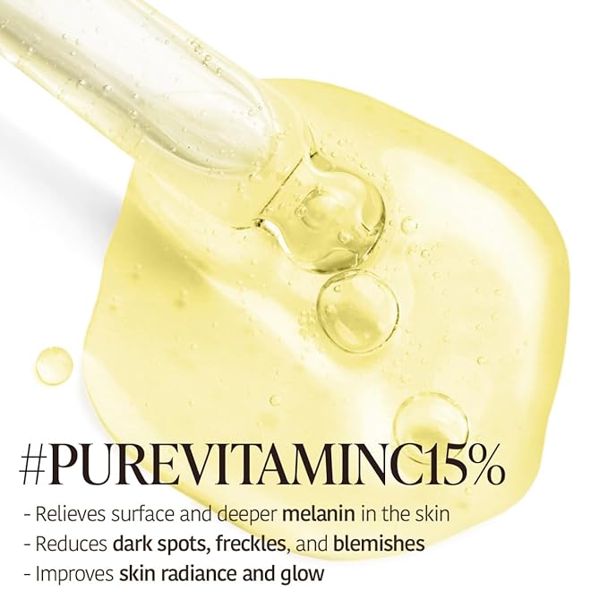 GOODAL Green Tangerine Vita C 15 Ampoule, Korean Skin Care, Vitamin C Serum, Hydrating Daily Facial Care for Fine Lines, Dull Skin, K Beauty, 16g/0.56 Oz