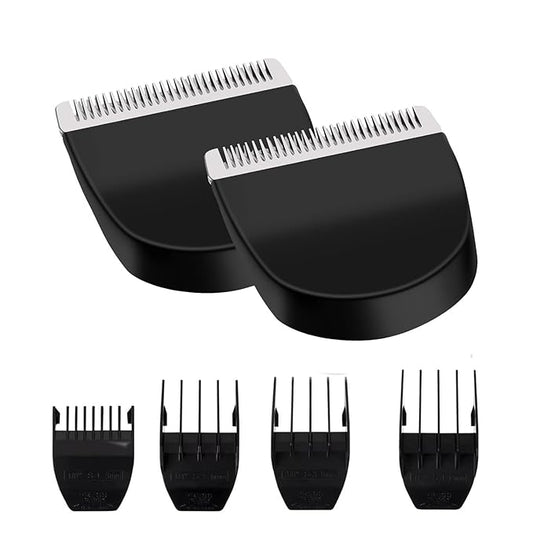 Professional Peanut Clipper/Trimmer Snap On Replacement Blades #2068-300 - Compatible with Wahl Peanut Hair Clipper/Trimmer, 2 Pack Black