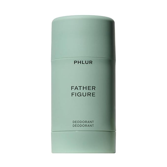 PHLUR Father Figure Natural Deodorant - 48 Hour Odor Protection Baking Soda Free & Aluminum Free Deodorant - Salicylic Acid, Arrowroot Powder & Tamanu Oil - No Residue or Irritation