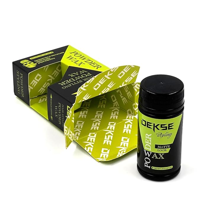 DEKSE Powder Wax 20 g Mattifying Volume Hair Styling Powder Wax, Matte Volume Powder Wax, Powder Wax, Hair Volume Powder 20 g - 0,67 OZ (Pack of 1)