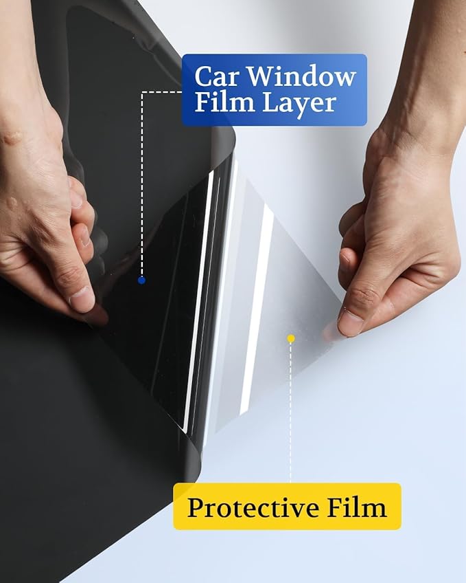 ARANA Nano Ceramic Car Window Tint, 20% Tints for Car Windows Automotive Window Tint Privacy Film 20" in X 20FT, Heat Glare UV Blocking Anti-Scratch Explosion-Proof
