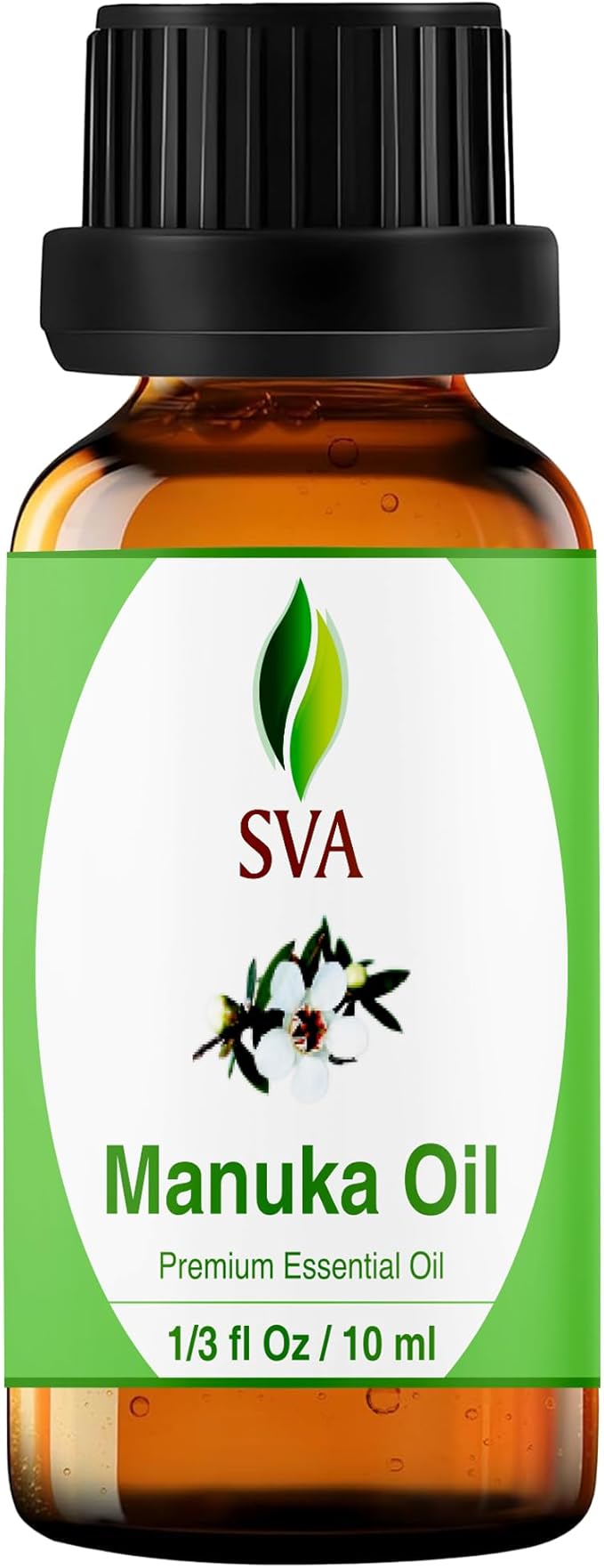 SVA Manuka Essential Oil – 1/3 Fl Oz – 100% Natural Manuka Oil - for Diffuser, Hair Care, Face, Skin Care, Aromatherapy, Scalp and Body Massage, Soap and Candle Making