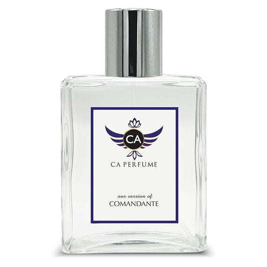 CA Perfume Impression of Comandante for Women and Men Eau De Parfum Aromatic Fruity Scent Long Lasting Unisex Fragrance Signature Scent for Day and Night Wear 3.4 Fl Oz 100ml