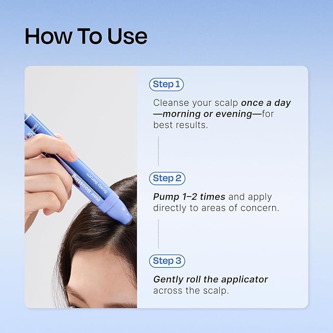 Celladix Hair Boosting Scalp Serum – Hair Growth Roll-on Tonic with Rosemary, Biotin, Spicules Hyaluronic Acid & Panthenol – For Women & Men – Supports Healthy Scalp & Fuller Hair 0.5 fl oz