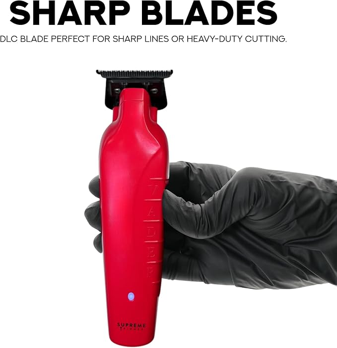 Supreme Trimmer Vader ST3778 – Professional Cordless Barber Liner | 210 Min Runtime, 7000 RPM Motor, Zero Gap DLC T-Blade, USB-C Fast Charging | Beard, Hair & Body