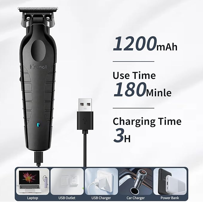 KEMEI 2299 Professional Hair Clippers for Men Professional - Cordless&Corded Barber Clippers for Hair Cutting & Grooming Rechargeable Beard Trimmer