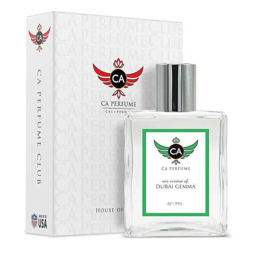 CA Perfume Impression of Dubai Gemma for Women & Men Eau De Parfum Spray Long Lasting Leather Perfume (3.4 Fl Oz / 100ml)