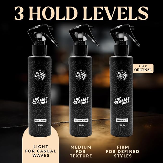 Sea Salt Spray for Men - Salt Water Texture & Volume Spray for Men’s Beach Waves & Curls with Heat Protection 200 ml - Made in Germany (6.76 Fl Oz, Light Hold (Pack of 1))