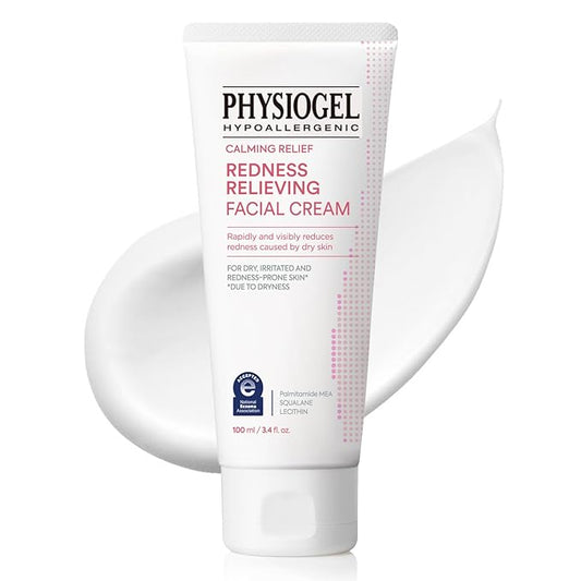 Physiogel Redness Reducing Cream – Ceramide Moisturizer for Dry, Sensitive & Redness-Prone Skin, Repairs Skin Barrier, Dermatologist-Tested, Fragrance-Free, Korean Skincare, 3.4 fl oz