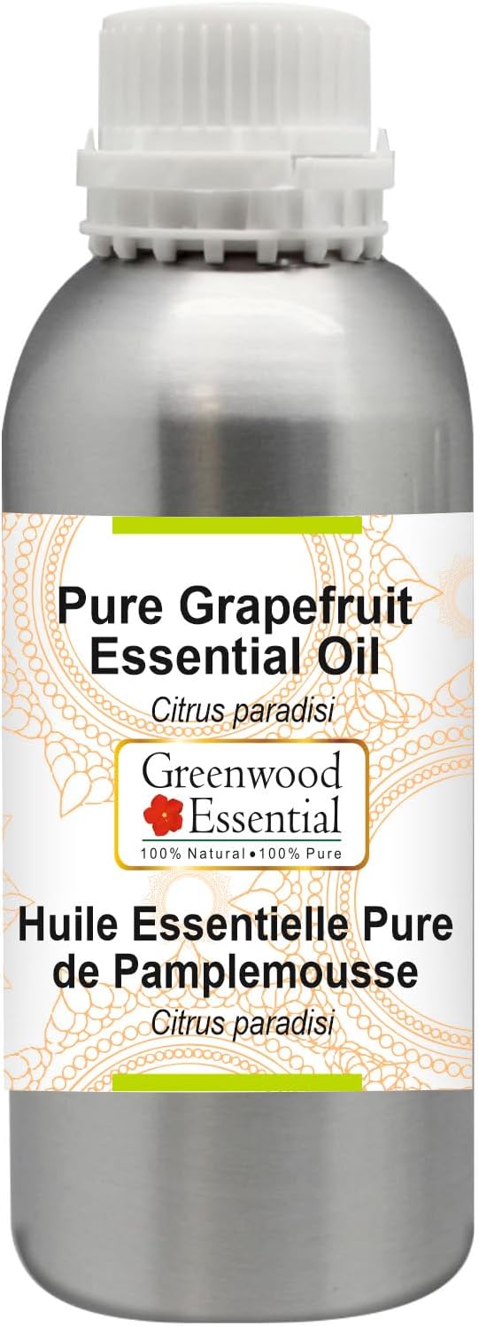 Greenwood Essential Pure Grapefruit Essential Oil (Citrus paradisi) Steam Distilled 300ml (10.1 oz)