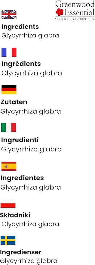 Greenwood Essential Pure Liquorice (Licorice) Oil (Glycyrrhiza glabra) Natural Therapeutic Grade 10ml (0.33 oz)