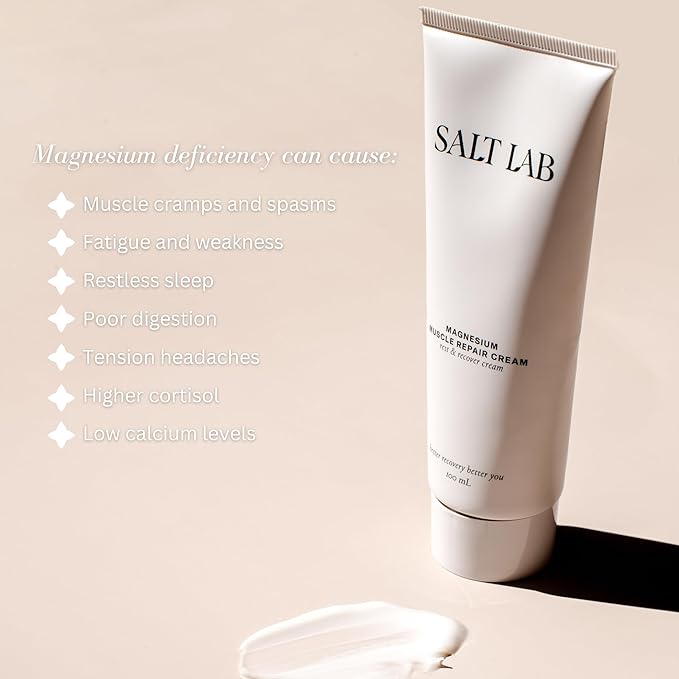 Magnesium Lotion – Muscle Repair Cream with Shea Butter for Muscle & Joint Pain Relief, Lightweight Non-Greasy Formula, Scented with Essential Oils, 100 mL