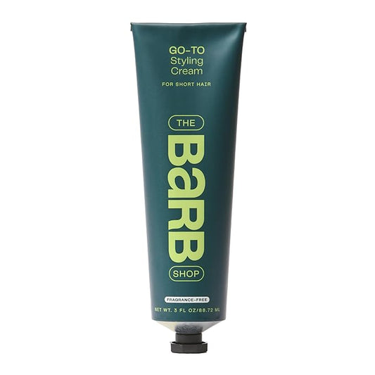 Barb Styling Cream for Women and Men - Soft Hold Hair Styling Cream for Curl Definition and Frizz Control - Lightweight, Natural Finish - Fragrance Free - 3 fl oz