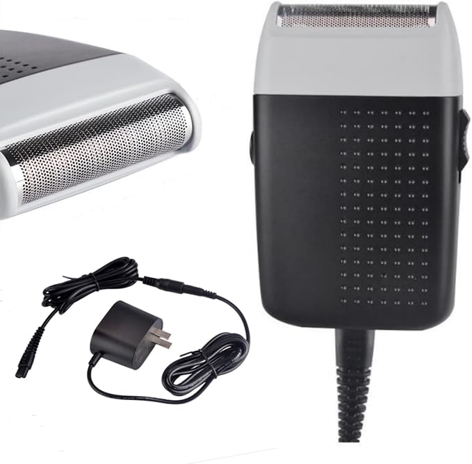 Corded Electric Foil Shaver,Professional Close Shave Razor,Bald Head Shavers for Men,Barber Shop Fade Style Clipper,Face Stubble Beard Smooth Trimmer,12v Powerful Motor,Only Corded Use