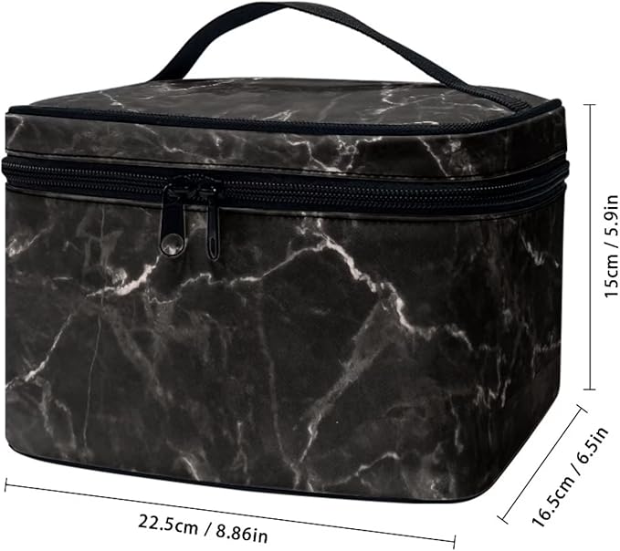 JoyLamoria Marble Print Cosmetic Bag Printed Handbag Coin Purse Wallet Tote Pouch