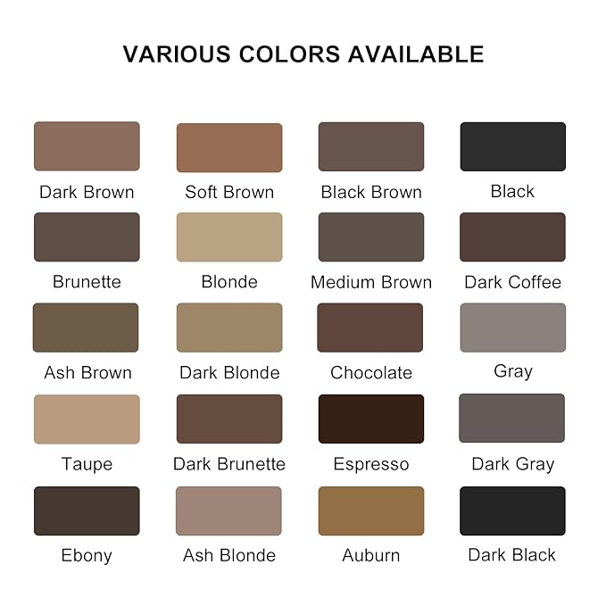 Eyebrow Pencil,2-in-1 Waterproof Eyebrow Pen with 4 Tip Brow Pen and Ultra-Precise Brow Pencil,with Dual-ended Eyebrow Brush,Eyebrow Makeup for Natural Looking Eyebrows - Black Brown