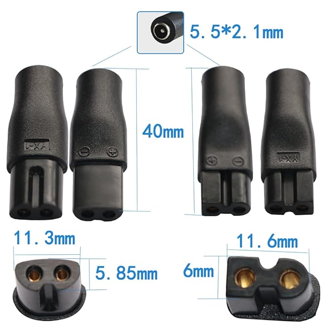 Power Cord 5V Replacement Charger USB adapter is suitable for a variety of electric hairdressers, shavers, purifiers, table lamps and others 5521 adapter hq8505 A00390 charging line