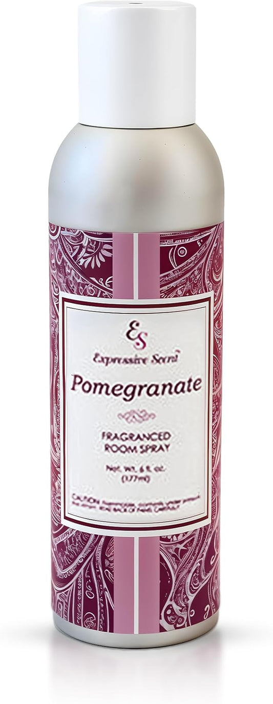 Expressive Home Scent Room Spray - Long Lasting Pomegranate Air Freshener Spray for Bathroom, home & Office - home fragrance spray 6 FLoz