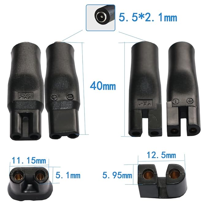Power Cord 5V Replacement Charger USB adapter is suitable for a variety of electric hairdressers, shavers, purifiers, table lamps and others 5521 adapter hq8505 A00390 charging line