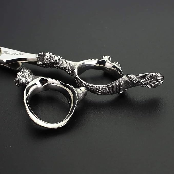 Hairdresser Professional 6-7-8-9 Inch High-End JP440c Hairdresser Scissors Suit Hairstyle Hairstyle Tools Hair Scissors Set (Scissors Set) (7-Inch 3PC-C)