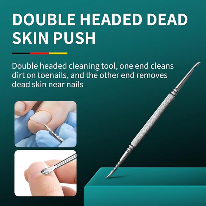 DEOU Heavy Duty Large Opening toenail Clippers, Suitable for Embedded Growth and Rough Nails, Home Pedicure Tools for Men, Women, Elderly (Heavy Nail Clippers+Nail Remover)