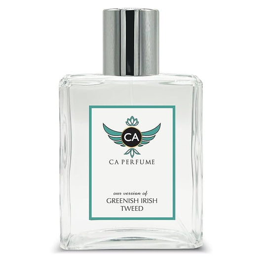 CA Perfume Impression of Greenish Irish Tweed For Men Replica Fragrance Dupes Eau de Parfum Spray Bottle 3.4 Fl Oz/100ml-X1