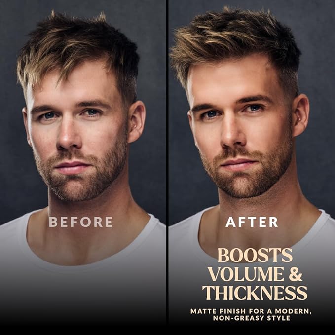 Charlemagne Sea Salt Spray for Men - 6.76 fl oz, 2 Pack - Sea Salt Hair Texture Spray for Beach Hair Waves & Volume, Matte Hold & Heat Protection - Made in Germany