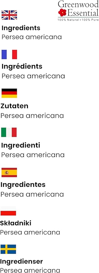 Greenwood Essential Avocado Oil (Persea americana) | Cold Pressed | Natural | Undiluted | For Diluting Essential Oils | For Skin & Massage | Men & Women | 50ml (1.69 oz)