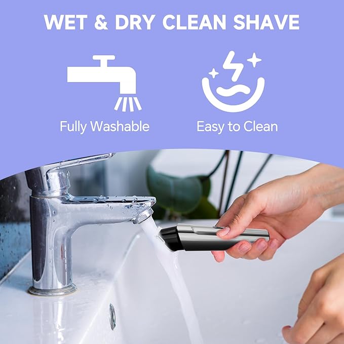 Beard Trimmer for Men, 5-in-1 Cordless Hair Clipper Kit with Foil Razor, Waterproof Body, Nose & Ear Groomer, Precision Trimming for Beard, Hair & Body Care (Gray)