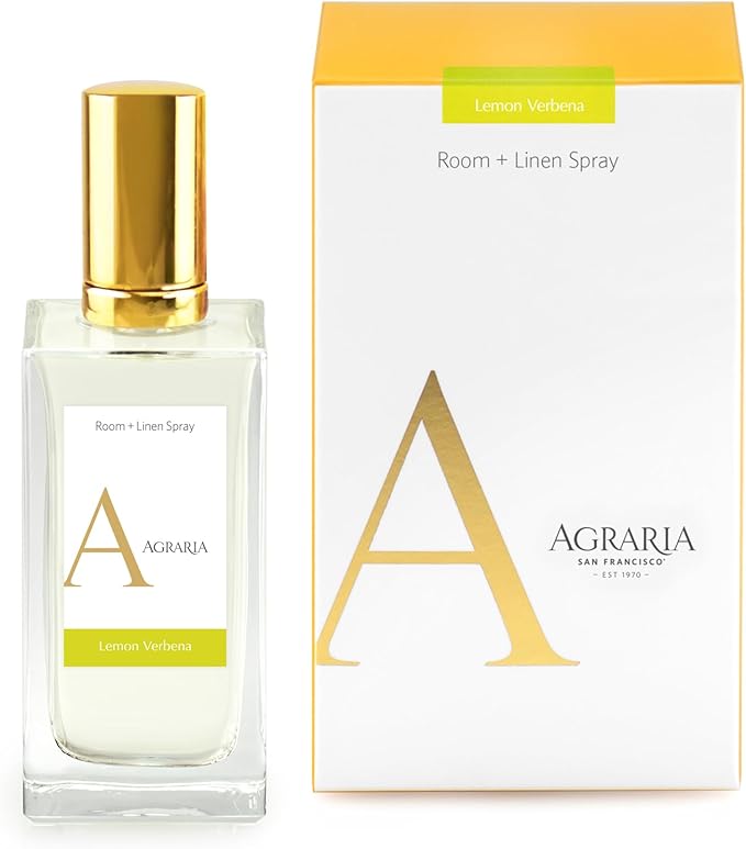 AGRARIA Room and Linen Spray, Luxury Room Fragrance for Clothes, Bed, and More, Essential Perfume Grade Oils Infused Linen Fresh Spray