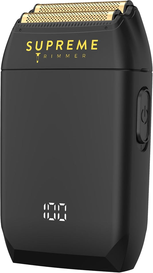 Supreme Trimmer Crunch STF602 – Waterproof Double Foil Shaver for Men | 150 Min Runtime, Wet/Dry Cordless & Corded Electric Razor | Hypoallergenic Foils for Face, Head & Stubble