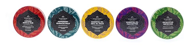 Svasthya Body & Mind Essential Oil Face Butter by Svasthya- Naturally Nurtures Skin & Restores Complexion, Has Shea Butter, Coconut, Argan & Grapeseed Oil, Made In The USA, 2 oz