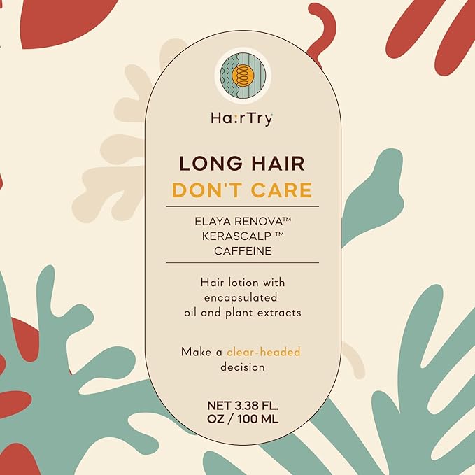 HairTry - Long Hair, Don't Care - Nourishing Scalp Serum with Elaya Renova & Kerascale – Nourishing Scalp Rub with Encapsulated Oil and Plant Extracts – Gentle Formula – Net 3.38 Fl. Oz/ 100 ml