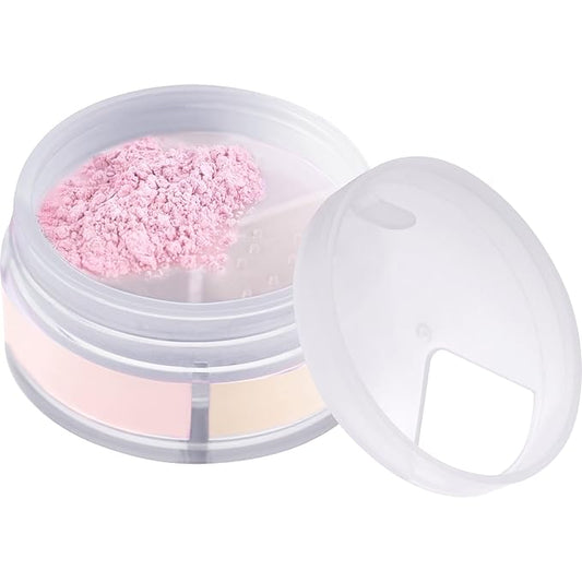 essence | Flawless Skin Loose Setting Powder Trio | 3-in-1 Mattifying, Color Correcting & Eye Brightening | Vegan & Cruelty Free
