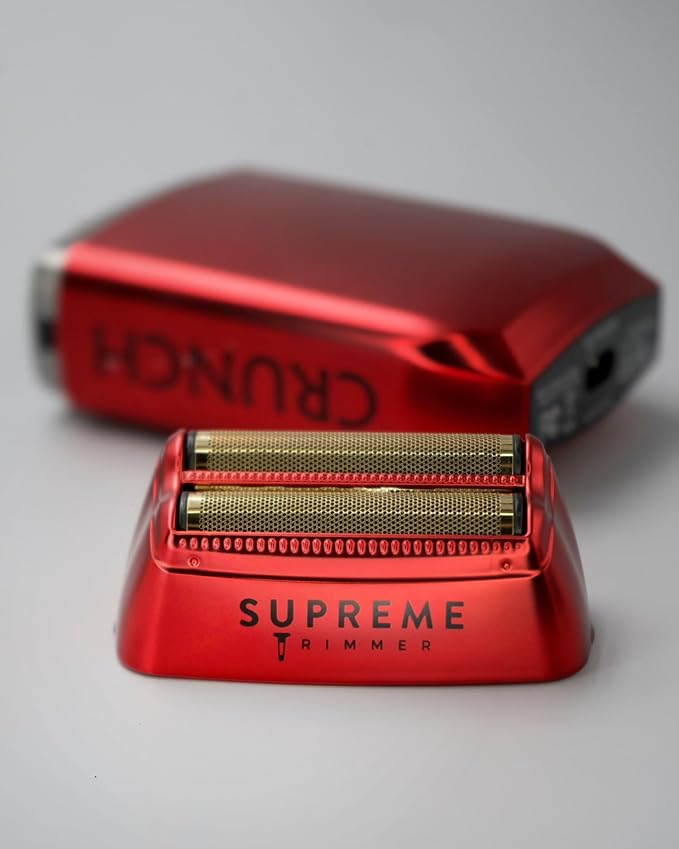 Supreme Trimmer Crunch STF602 – Waterproof Double Foil Shaver for Men | 150 Min Runtime, Wet/Dry Cordless & Corded Electric Razor | Hypoallergenic Foils for Face, Head & Stubble