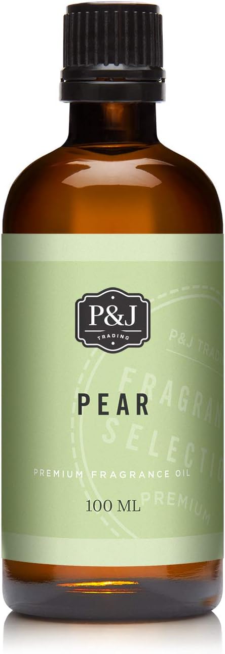 P&J Fragrance Oil | Pear Oil 100ml - Candle Scents for Candle Making, Freshie Scents, Soap Making Supplies, Diffuser Oil Scents