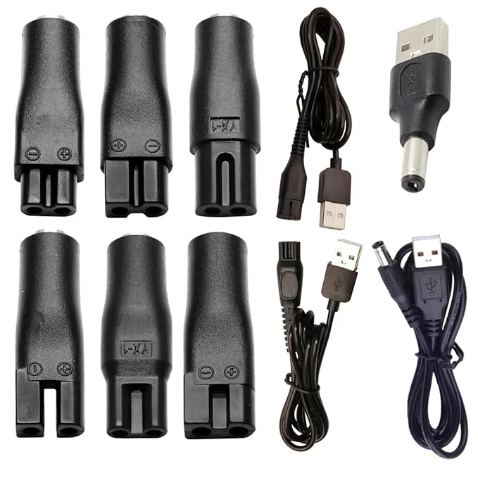 Power Cord 5V Replacement Charger USB adapter is suitable for a variety of electric hairdressers, shavers, purifiers, table lamps and others 5521 adapter hq8505 A00390 charging line