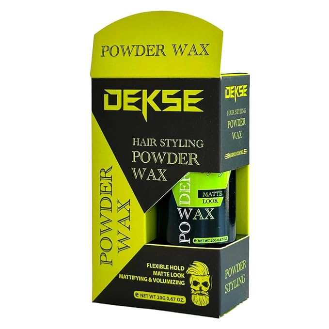 DEKSE Powder Wax 20 g Mattifying Volume Hair Styling Powder Wax, Matte Volume Powder Wax, Powder Wax, Hair Volume Powder 20 g - 0,67 OZ (Pack of 1)