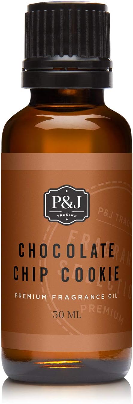 P&J Fragrance Oil | Chocolate Chip Cookie Oil 30ml - Candle Scents for Candle Making, Freshie, Soap Making Supplies, Diffuser Oil Scents