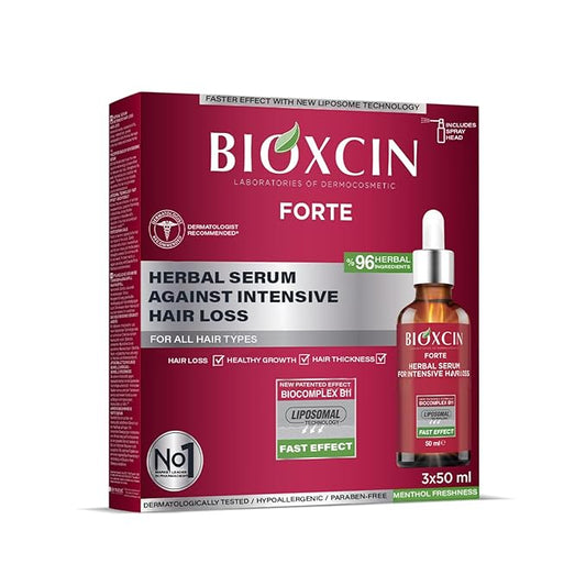 Anti-Hair Loss Hair Growth Serum Biotin & Keratin Hair Oil Treatment for Thinning, Weak & Damaged Hair Nourishing Scalp Serum for Stronger, Thicker, Fuller Hair, Men & Women, Daily Use 3 X 50 ML