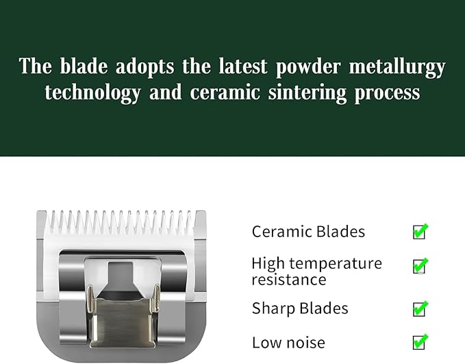 Professional Detachable Replacement Ceramic Blades set,compatible with oster Classic 76/Star-Teq/Power-Teq andi A*dis AGC,BDC,BGC,MBG Series Clippers (2#+1-1/2+3-1/2(3 pcs))