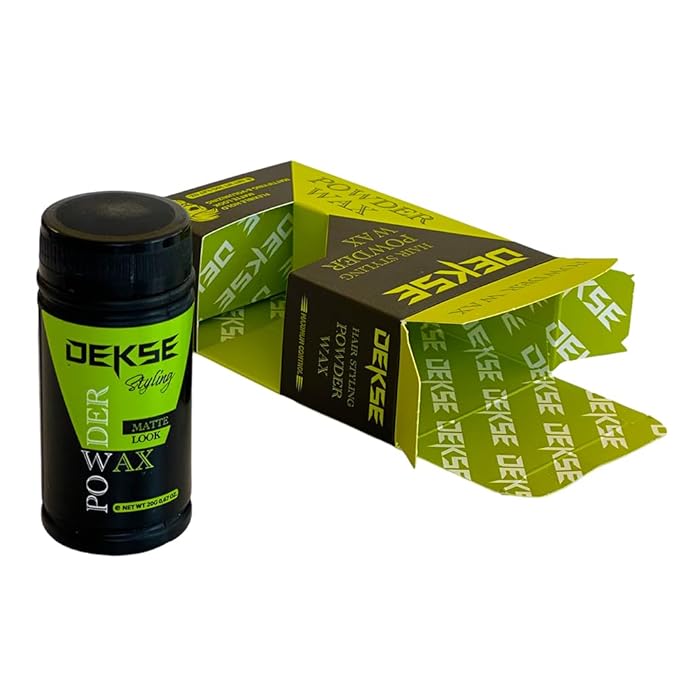DEKSE Powder Wax 20 g Mattifying Volume Hair Styling Powder Wax, Matte Volume Powder Wax, Powder Wax, Hair Volume Powder 20 g - 0,67 OZ (Pack of 1)