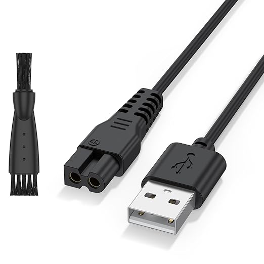 Meliya USB Charger for oneisall Low Noise Dog Clippers, 3.3ft Replacement Charging Cord for oneisall Dog Paw Trimmer, for SUPRENT Hair Clippers, Small Cat Grooming Clippers