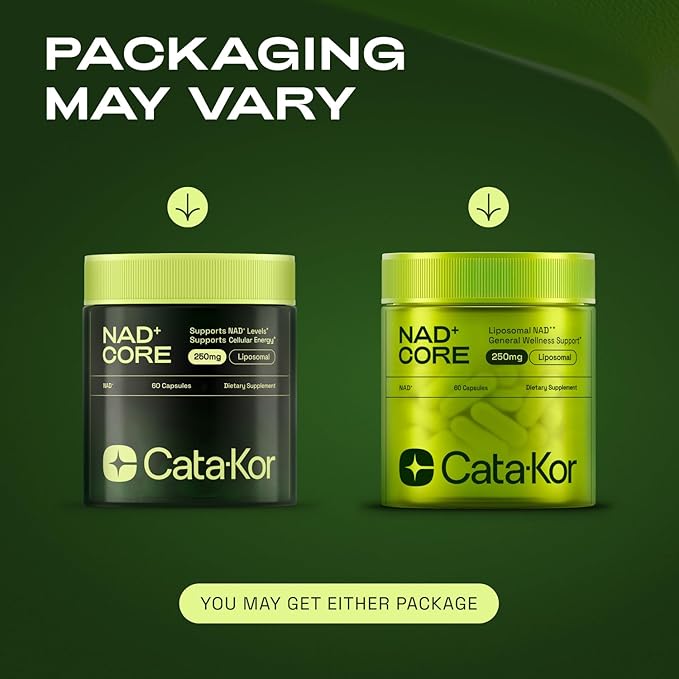 NMN Supplement Alternative – Liposomal NAD+ Supplement – Third-Party Tested – NAD CORE – 60-Day Supply – 120 Capsules