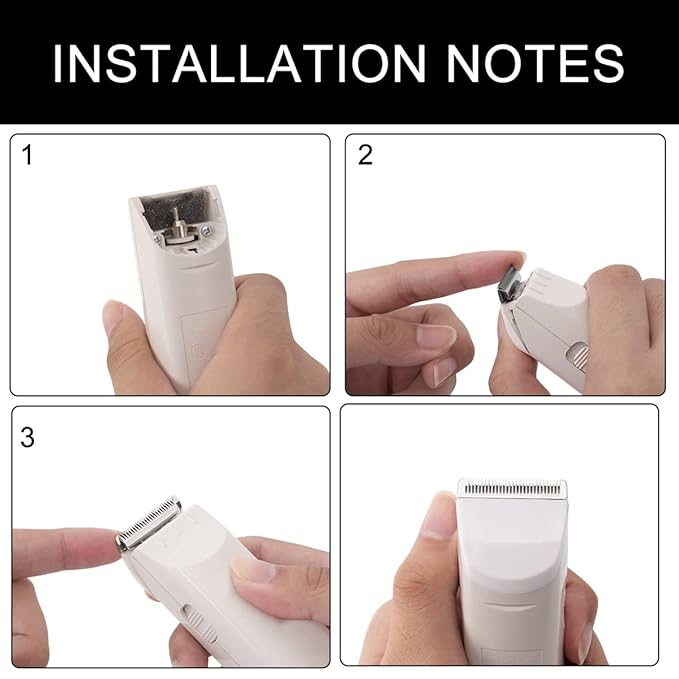 2PCS White Professional Peanut Clippers/Trimmers Snap On Replacement Blades #2068-300-Fits Compatible with Peanut Hair Clipper