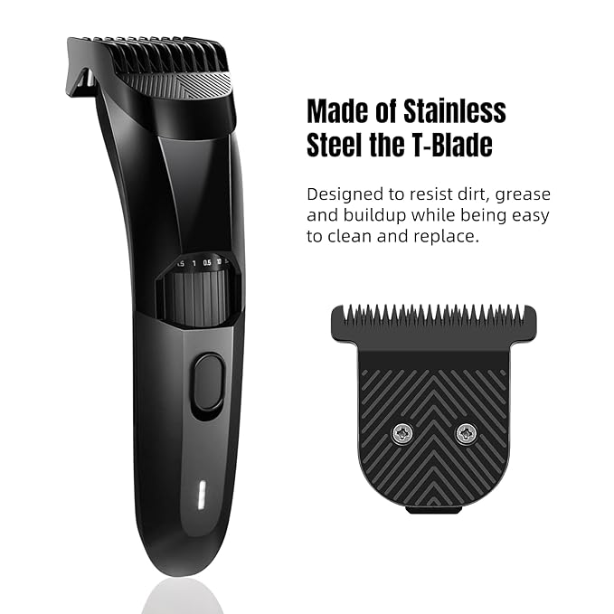 2Pack Premium Stainless Steel T-Blade, Compatible with MANSCAPED The Beard Hedger, for Precision Facial Hair Trimming.