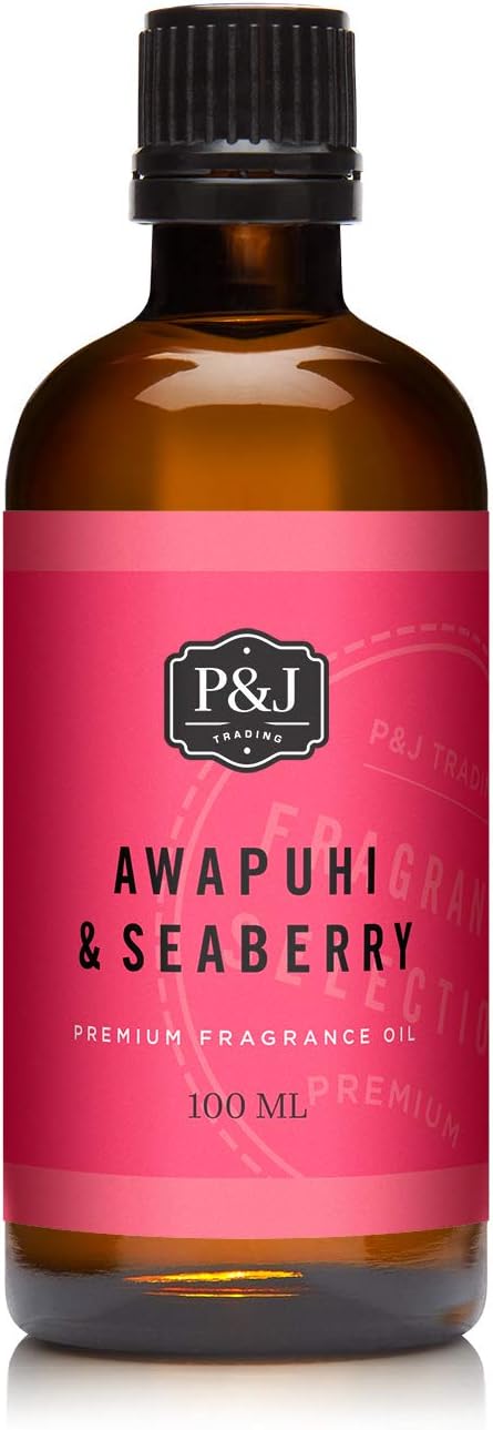 P&J Trading Fragrance Oil | Awapuhi & Seaberry Oil 100ml - Candle Scents for Candle Making, Freshie Scents, Soap Making Supplies, Diffuser Oil Scents