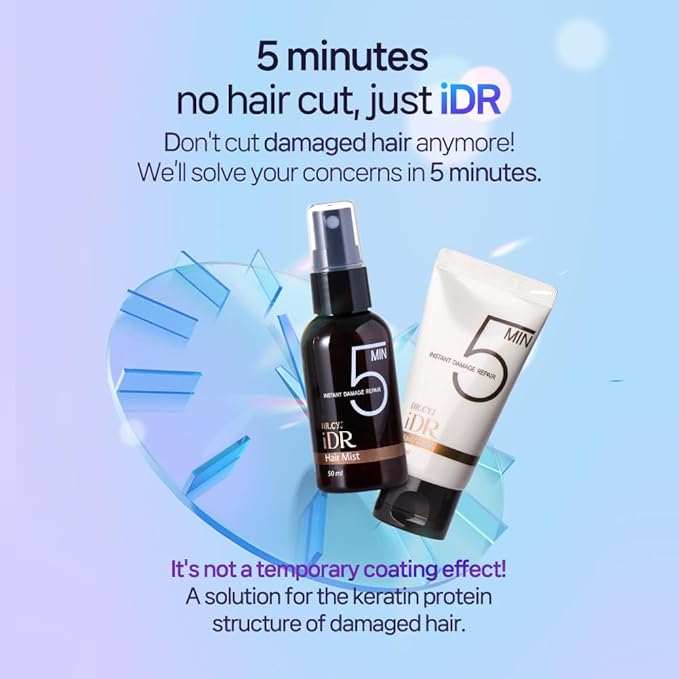 Hair Mist 1.69oz, 50ml, Korea Hair Care Brand, Instant Result, Clinically Proven Safety, Longer Lasting, Effective for all Hair Damages