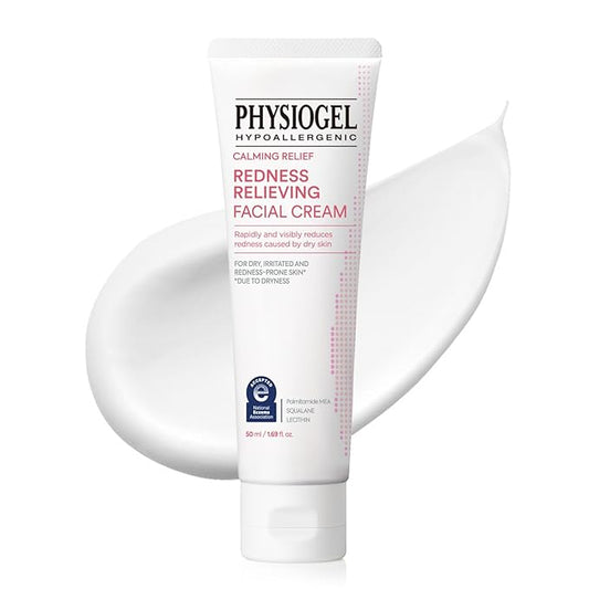 Physiogel Redness Reducing Cream – Ceramide Moisturizer for Dry, Sensitive & Redness-Prone Skin, Repairs Skin Barrier, Dermatologist-Tested, Fragrance-Free, Korean Skincare, 1.69 fl oz