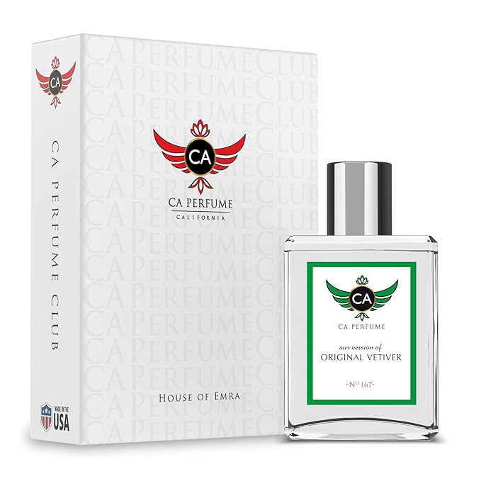 CA Perfume Impression of Original Vetiver for Men Woody Spicy Fragrance Long Lasting Mens Cologne Eau De Parfum 1.7 Fl Oz 50ml